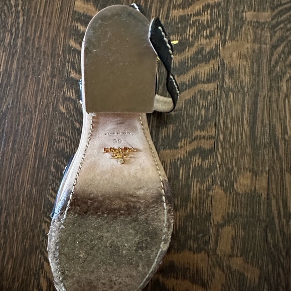 Black Platform Sandals with Cork Heel - 39 - Picture 4 of 5